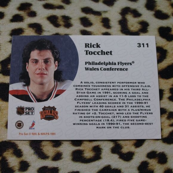 Rick Tocchet #311 Hockey Card - Picture 2 of 2